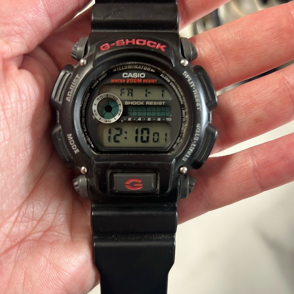 Casio G-Shock Black and Red Digital Watch
